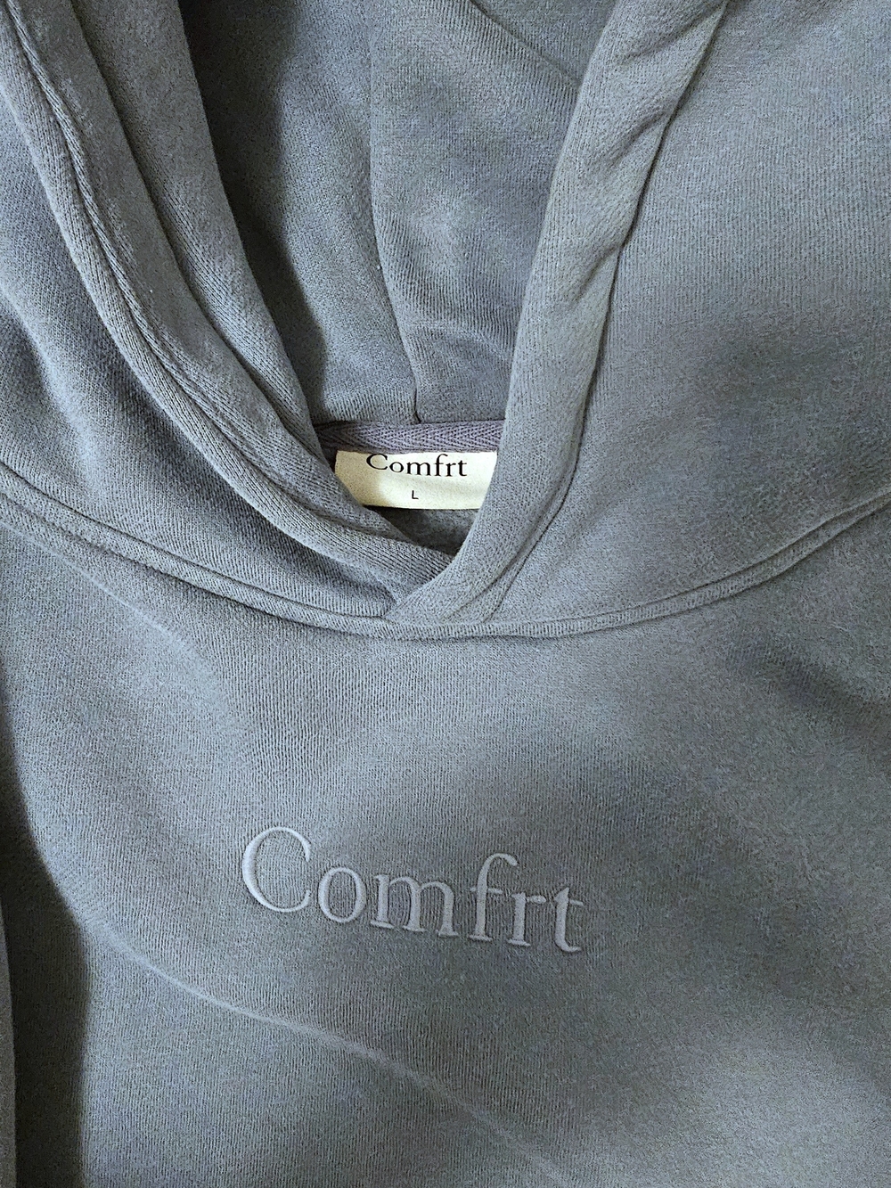 Comfrt Signature Pullover Hoodie Sweatshirt & Joggers Slate Sz L